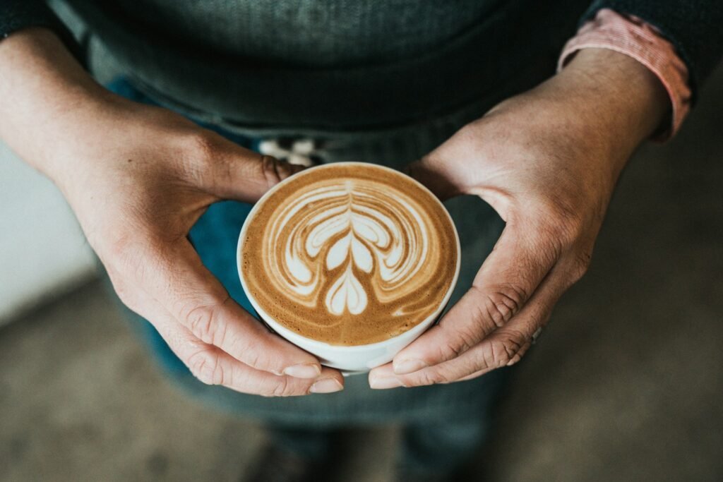 Coffee with latte art